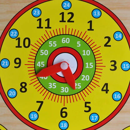 Trinkets & More Calendar Clock Toy For Kids Learning  Multicolor