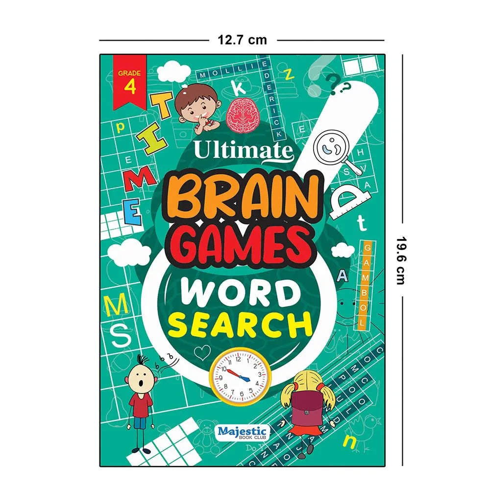 Word Search Grade 4 for Kids  - Ultimate Brain Games: 120+ Challenging Puzzles to Strengthen Language Skills - | The Book Tree Books