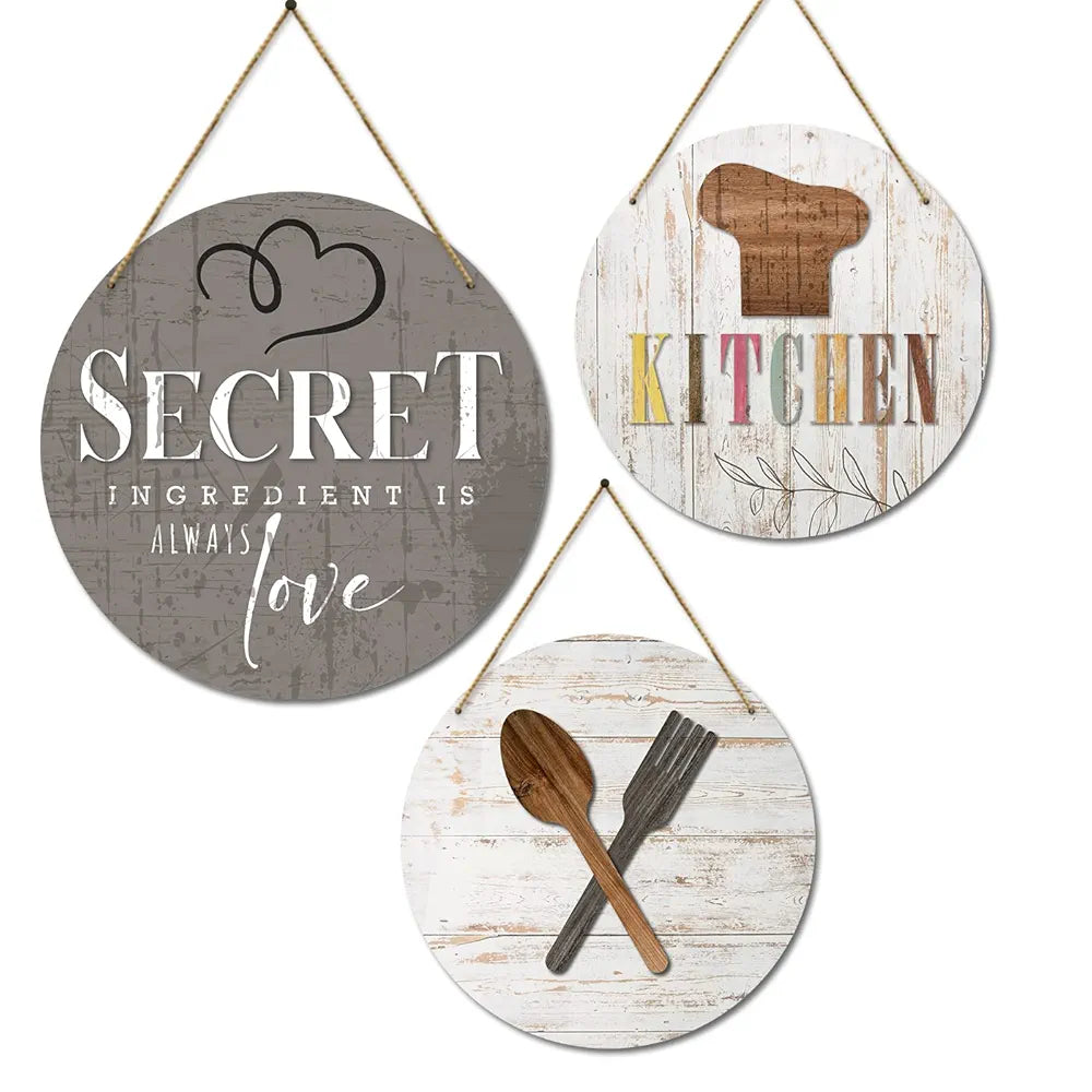 Kotart Wooden Wall Hanging Home Decor Items Secret Ingredients