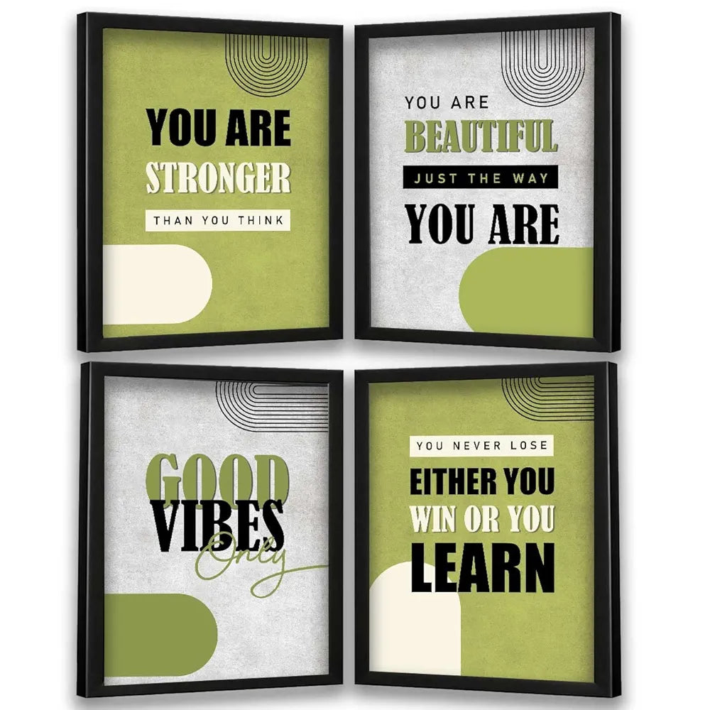Kotart You Are Stronger Motivational Quotes Wall Posters with Frame