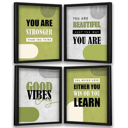 Kotart You Are Stronger Motivational Quotes Wall Posters with Frame