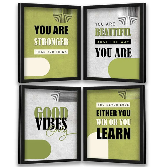 Kotart You Are Stronger Motivational Quotes Wall Posters with Frame
