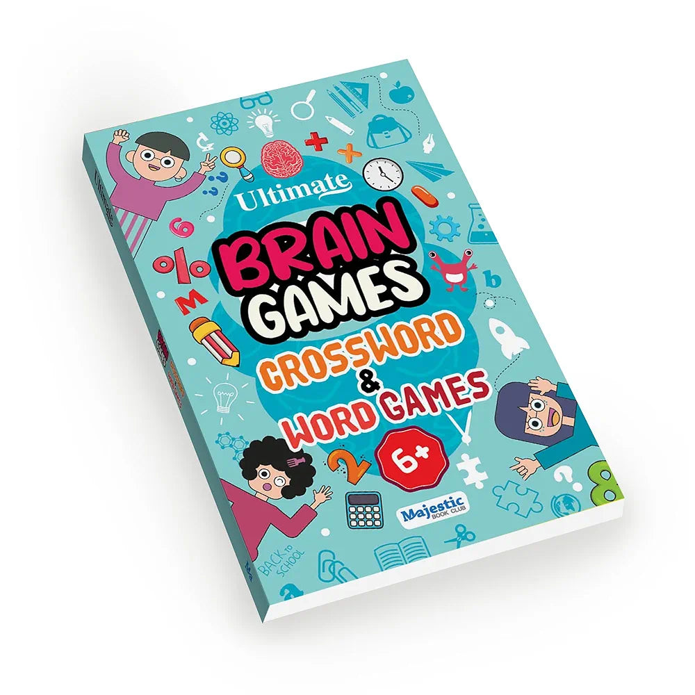 Crossword & Word Games for Kids  - Ultimate Brain Games: 120+ Fun Word Puzzles to Improve Vocabulary and Spelling - | The Book Tree Books