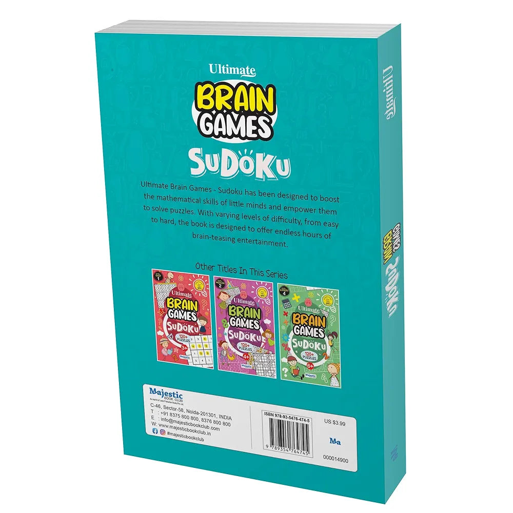 Sudoku Level 3 Tough for Kids  - Ultimate Brain Games: 120+ Advanced Brain-Boosting Puzzles for Smart Minds - | The Book Tree Books