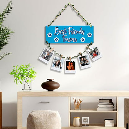 Sehaz Artworks Photo Frames for Wall Decoration Wooden Clips for Photo Hanging