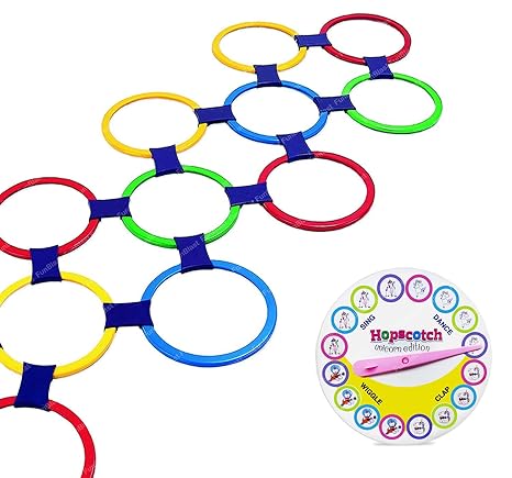 FunBlast Hopscotch Active Indoor Play with Rings Game for Kids Unicorn Hopscotch Game Educational