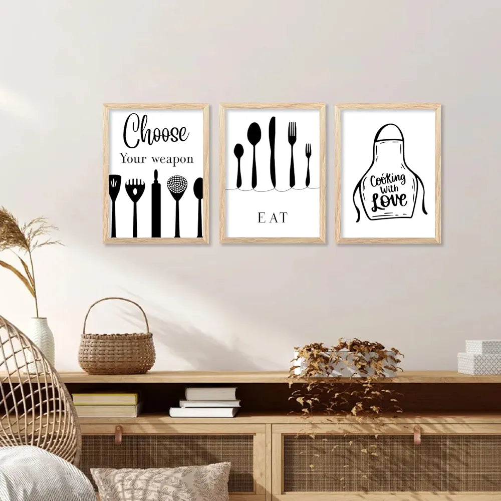 Kotart Restaurant Theme Digital Painting for Kitchen Restaurant Cafe Wall Decoration B