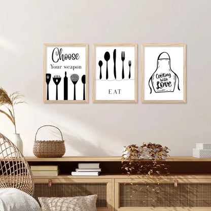 Kotart Restaurant Theme Digital Painting for Kitchen Restaurant Cafe Wall Decoration B