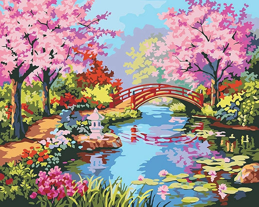 HASTHIP DIY Oil Painting Paint by Numbers for Adults and Kids Gift Kits Pre-Printed Canvas Beginner with Brushes and Pigment -Xanadu 16 * 20 inch, Multicolour