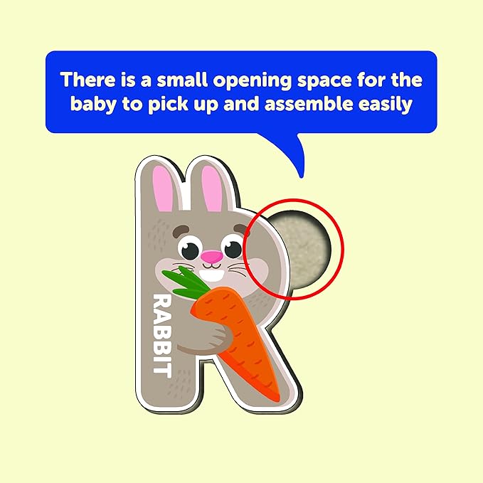 Mini Leaves 3D Wooden Alphabet Puzzles A to Z Early Educational Preschool Board for Kids | Learning ABC Letters Puzzle Board Toy