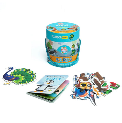 The Book Tree Birds Puzzle Box for Kids I Educational Toy for Kids Age 2+ I 60 Jigsaw Puzzle Pieces and 1 Story Book for Early Learning I A for Children by Majestic Book Club