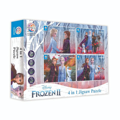 Ratna's 4 in 1 Disney Jigsaw Puzzle 140 Pieces for Kids. 4 Jigsaw Puzzles 35 Pieces Each 
