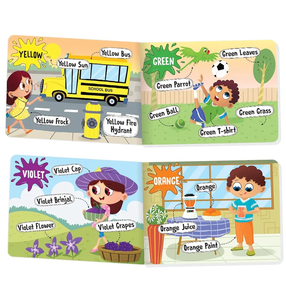 The Book Tree Picturepedia of Colours I Board Book for Kids Age 2+ I Bright & Colourful Pictures I Easy-to-Read Word Labels I Builds Vocabulary I Early Learning Picture Books for Children by Majestic Book Club