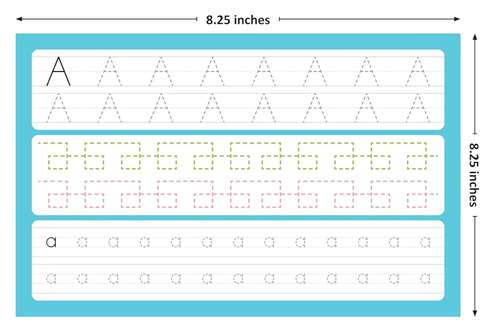 Handwriting Skills Flash Cards for Kids Early Learning Reusable 16 Flashcards for 3+ Years | Improve The Writing Skill | Fun & Easy Learning Way for Preschoolers | Wipe & Clean Marker Pen