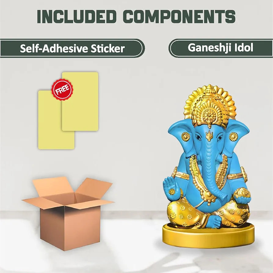Jd Fresh Ganesh Idol for Home - Blue