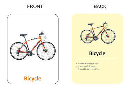 Gurukanth® Premium Vehicles Flash Cards for Kids Early Learning | Easy & Fun Way of Learning 1 Year to 6 Years Babies Smart Toys