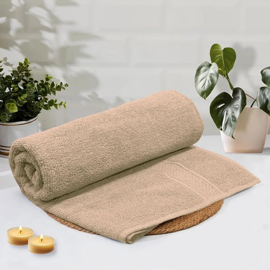 Luxe Home Cotton Bath Towel 450 GSM Quick Dry Large Size Bathroom Towels Colour Taupe