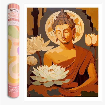 Paint Mantra Paint By Numbers Kit Premium Painting Kit In Gift Tube Packaging