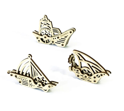 Funvention- for Little Scientist in Every Kid Fun Fidgets Ships Stem Learning 3D Puzzle Kit , Multicolor