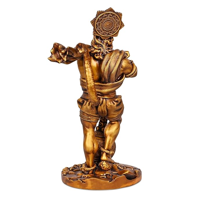 Tied Ribbons Lord Bahubali Hanuman Idol for Home Decor Pooja Room Bajrangbali Murti Statue