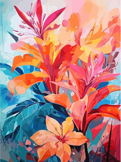 Craftmate Diy Framed Paint By Numbers Canvas Art And Craft Kit For Adults And Kids Acrylic Painting Hobby Kit 16 Inch X 12 Inch