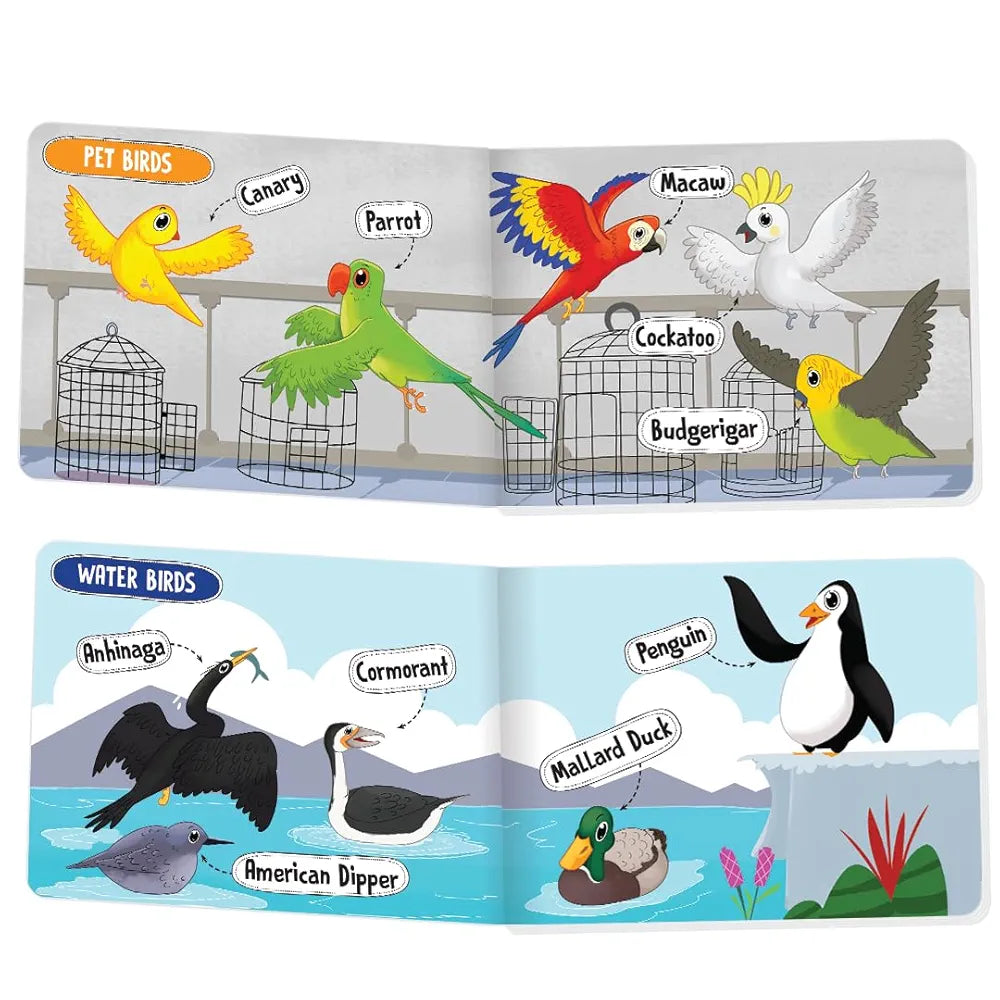 The Book Tree Picturepedia of Birds I Board Book for Kids Age 2+ I Bright & Colourful Pictures I Easy-to-Read Word Labels I Builds Vocabulary I Early Learning Picture Books for Children by Majestic Book Club