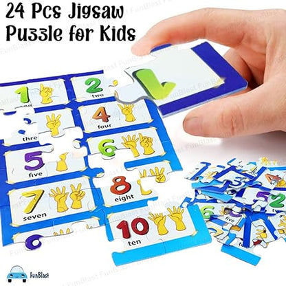 FunBlast Number Jigsaw Puzzle for Kids Jigsaw Puzzle for Kids