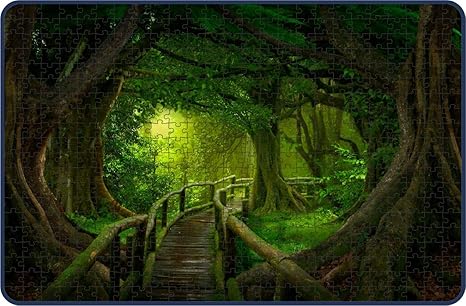 Webby Kids The Path in The Jungle Wooden Jigsaw Puzzle 500 Pieces