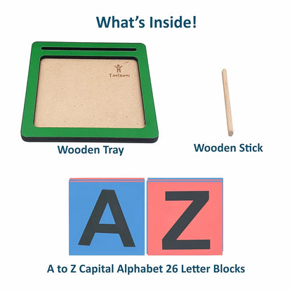 Tantrums Coloured Sand Paper with Tray | Learning Fun Education Puzzle Learning Aid for Kids  