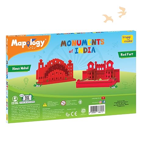 Imagimake Eva Foam Mapology Monuments Of India Red Fort & Hawa Mahal Educational Toy
