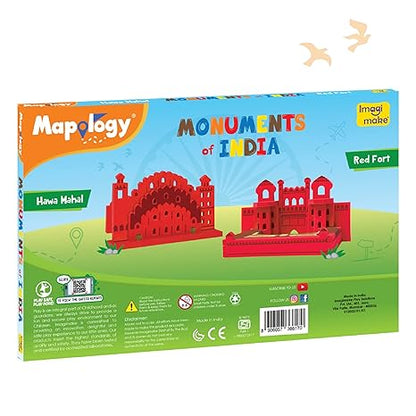 Imagimake Eva Foam Mapology Monuments Of India Red Fort & Hawa Mahal Educational Toy