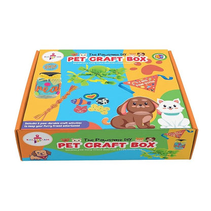 Kalakaram Pet Craft Box | Create 5 Wonderful Crafts With This Kit | Diy Art and Craft Kit | Fun and Engaging Activity Kit for Kids