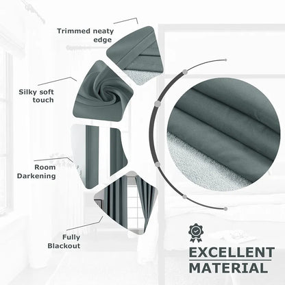 Divine Casa Semi Blackout Door Curtain 7 Ft Colour Sardine Gray Solid Micro Satin Fabric Light-Filtering & Wrinkle Resistant (Pack of 1)