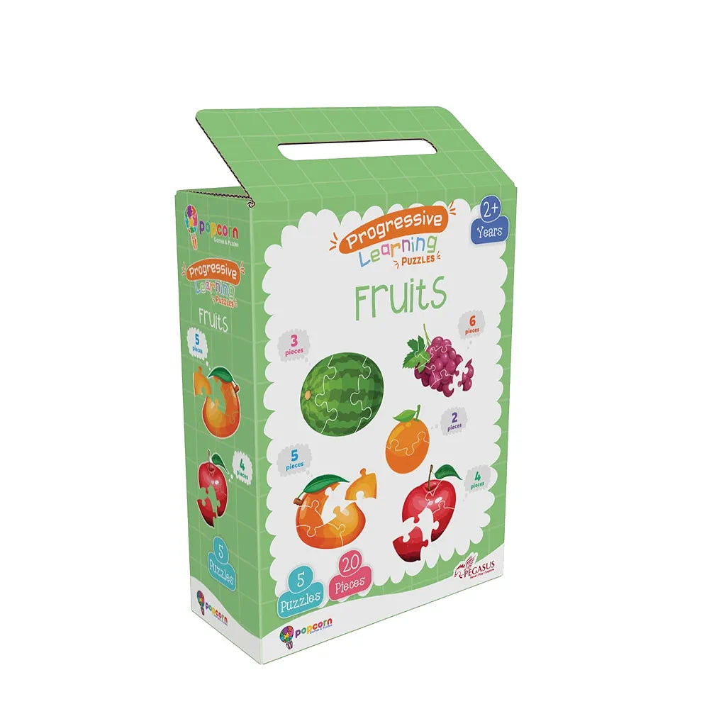 Popcorn Games & Puzzles Fruits Puzzle for 3 Years Old & Above