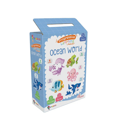 Popcorn Games & Puzzles Ocean World- Puzzle for 3 Years Old & Above
