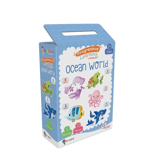Popcorn Games & Puzzles Ocean World- Puzzle for 3 Years Old & Above