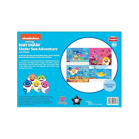 Funskool Baby Shark Under Sea Adventure Educational 120 Pieces Puzzle