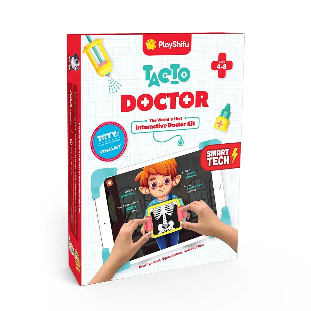 PlayShifu Tacto Doctor AR-Powered STEM Pretend Play Toys for Kids -STEM Kit with 3 Interactive Games and 100+ Fun Learning Levels 