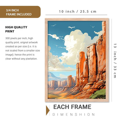 Kotart Travel Theme Digital Painting Travel Inspired Wall Art Prints A