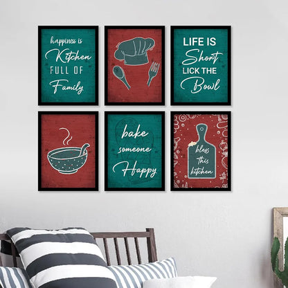 Kotart Restaurant Quotes Framed Posters for Kitchen Wall Decoration Kitchen 1