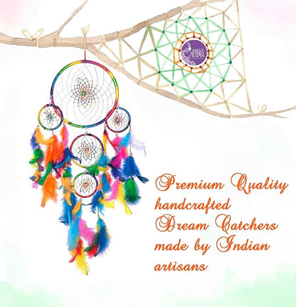 Asian Hobby Crafts Woven Wall Hanging Dreamcatcher | Multicolour