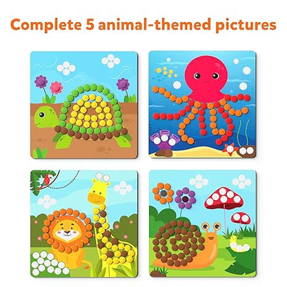 Skillmatics Paper Art Activity Dot It with Magnets Animals No Mess Repeatable Art for Kids