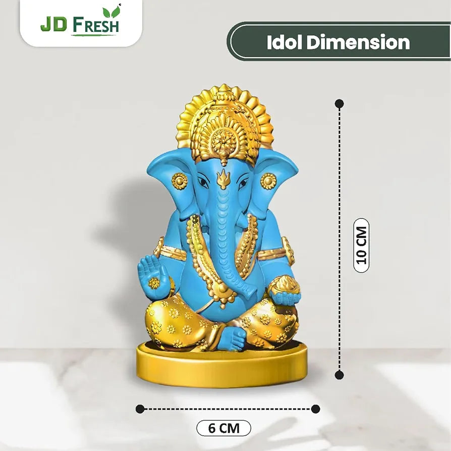 Jd Fresh Ganesh Idol for Home - Blue