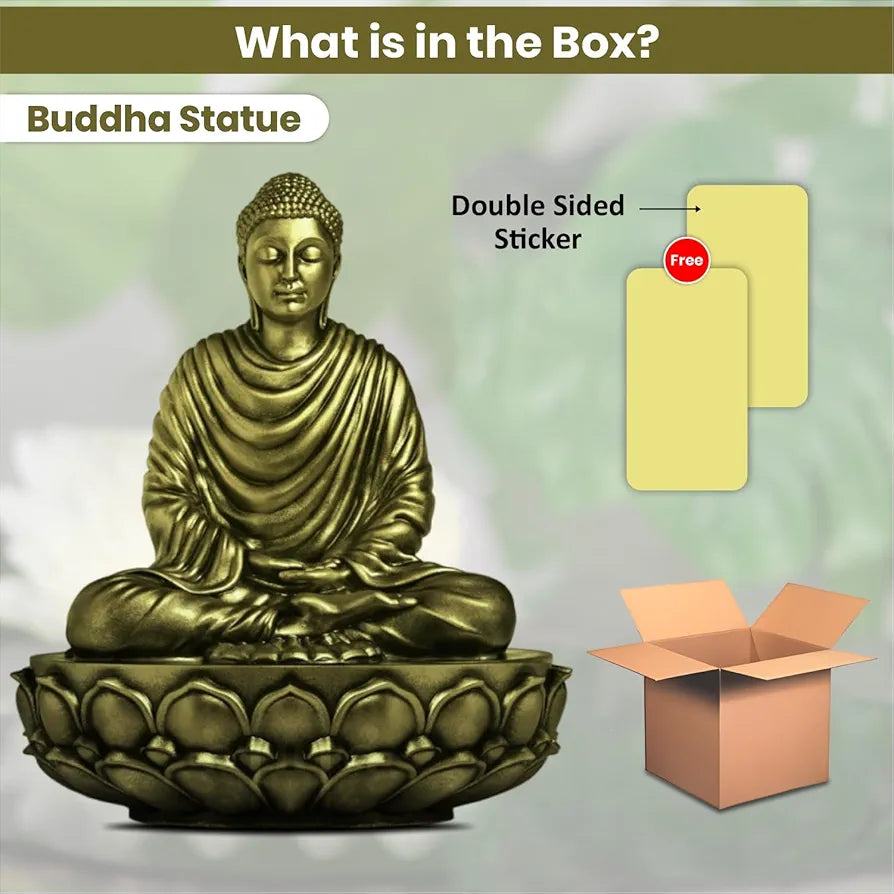 Jd Fresh 6 Inch Gautam Buddha Statue - Bronze