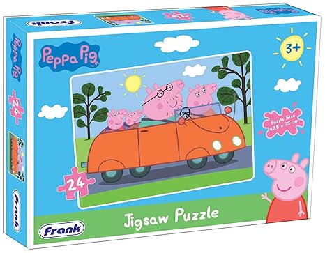 Frank Peppa Pig Jigsaw Puzzle (24 Pieces) for Kids Focus and Memory Skills – 60403