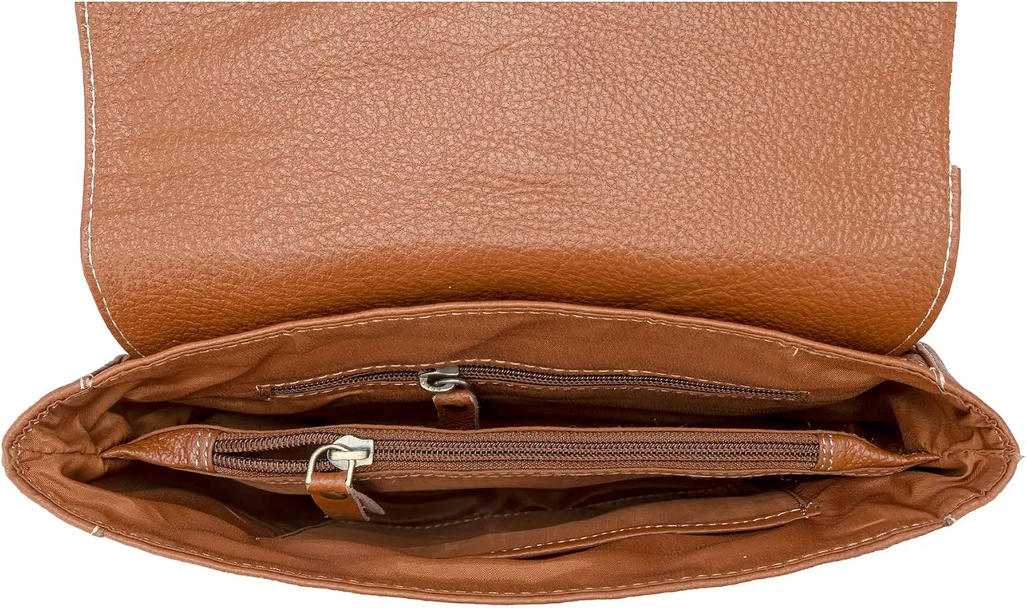 Goatter Genuine Leather Sling Cross-Body Bag For Girls And Women's