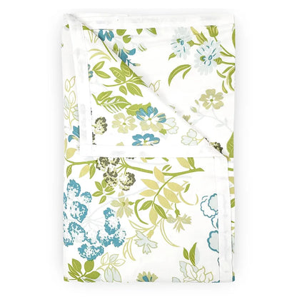 Divine Casa Floret 100% Cotton Single Dohar 120 GSM Soft & Lightweight Throw Blanket Colour Floral Breeze