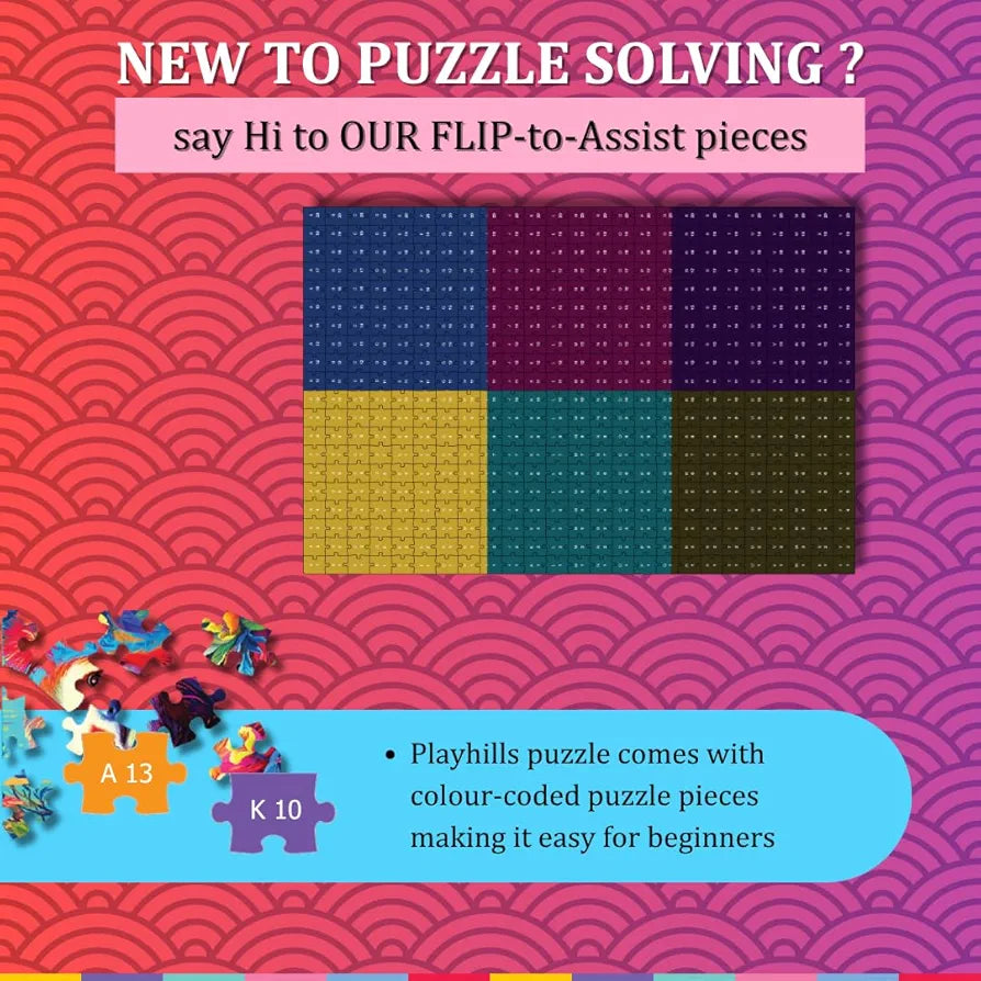 Playhills Mount Fuji, Japan  Landscape Wooden Jigsaw Puzzle for Children and Adults 8+ Years| Focus, Mind Relaxation Puzzles Family and Activity Games