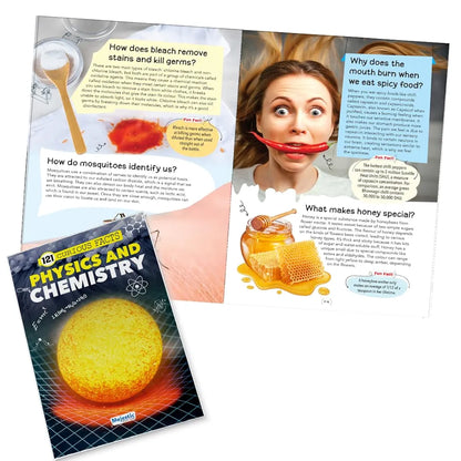 121 Physics and Chemistry Facts Book for Kids Ages 8+ | Educational Paperback with Colourful Images & Bold Text | 121 Curious Facts for All Ages by Majestic Book Club