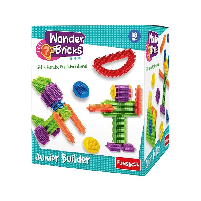 Funskool-Junior Builder Educational 30 Pieces Construction for 18 Months Old Kids and Above Toy